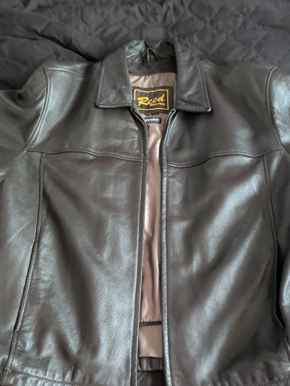 REED Leather Men's Jacket size L48